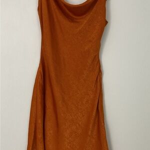 Public Desire, scoopneck burnt orange mini dress size 10